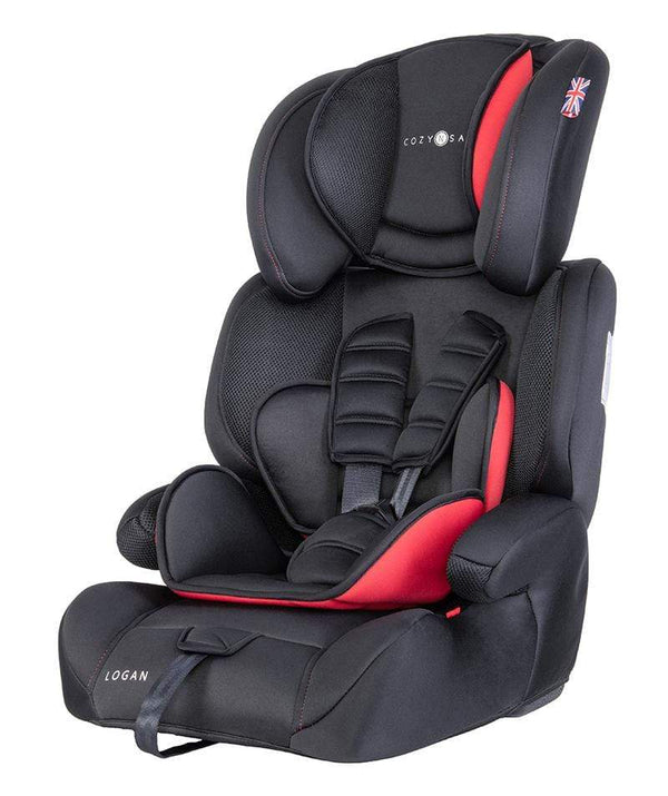 Cozy N Safe CAR SEATS Cozy N Safe Logan Group 1/2/3 Car Seat - Black/Red