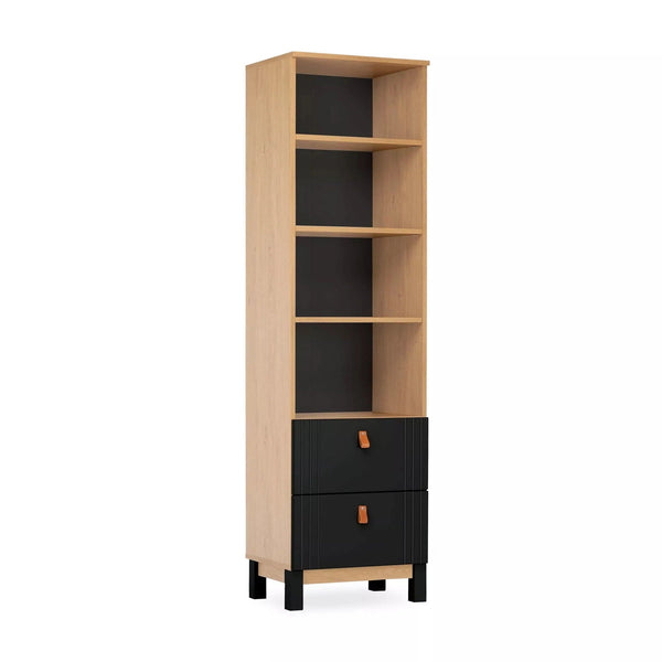 Cuddleco Bookcases Cuddleco Rafi Bookcase - Oak/Black