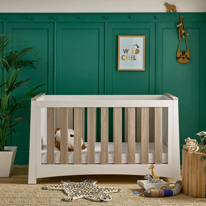 Cuddleco Cot Beds Cuddleco Ada Cot Bed - White and Ash