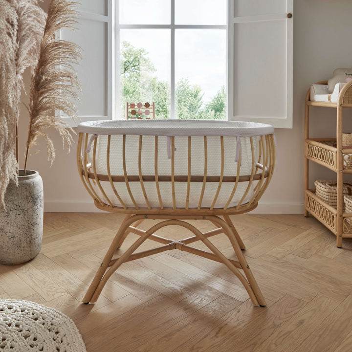 Cuddleco Cribs Cuddleco Aria 2pc Crib and Clothes Rail - Rattan