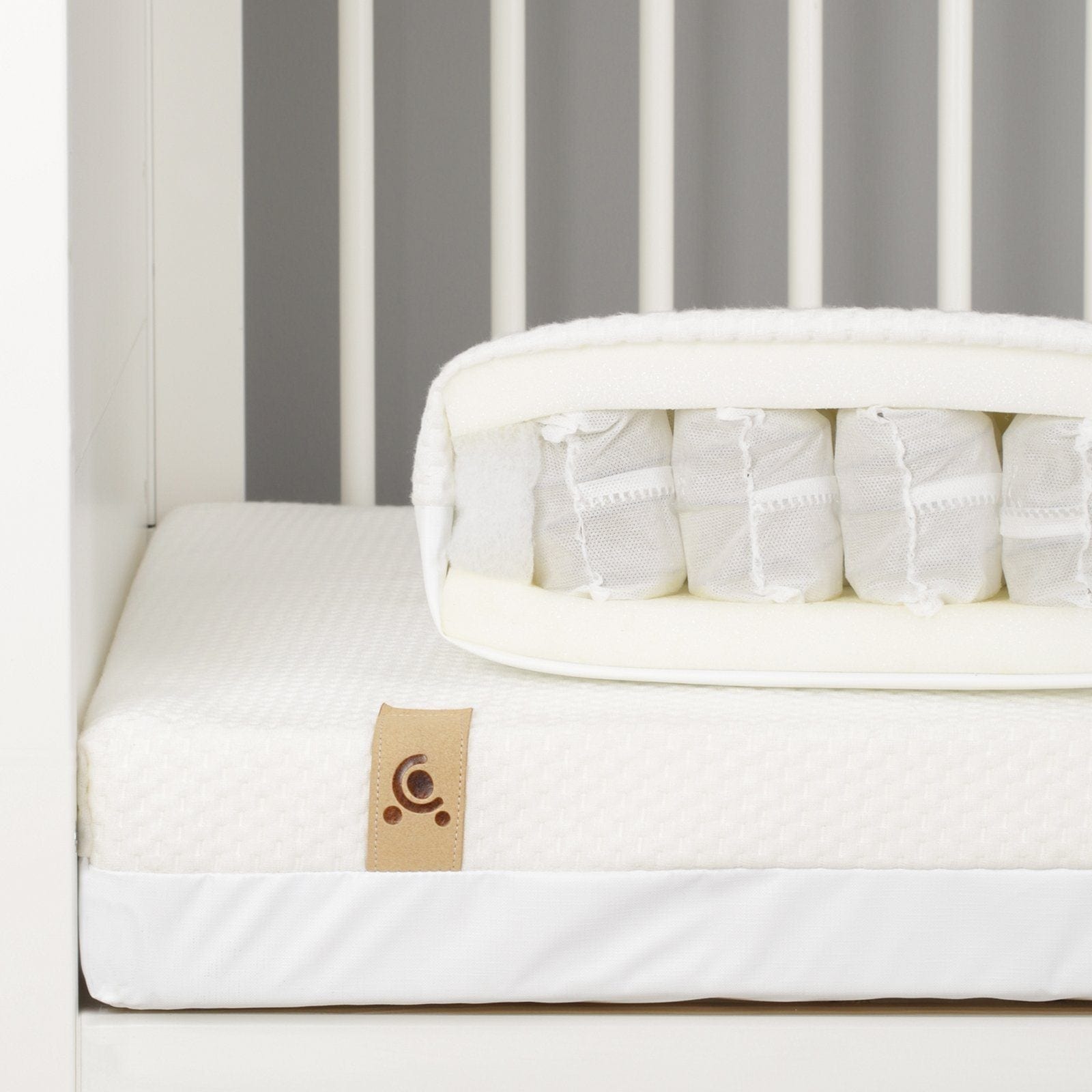CuddleCo Signature Hypo-Allergenic Bamboo Pocket Sprung Cot Bed Mattre ...