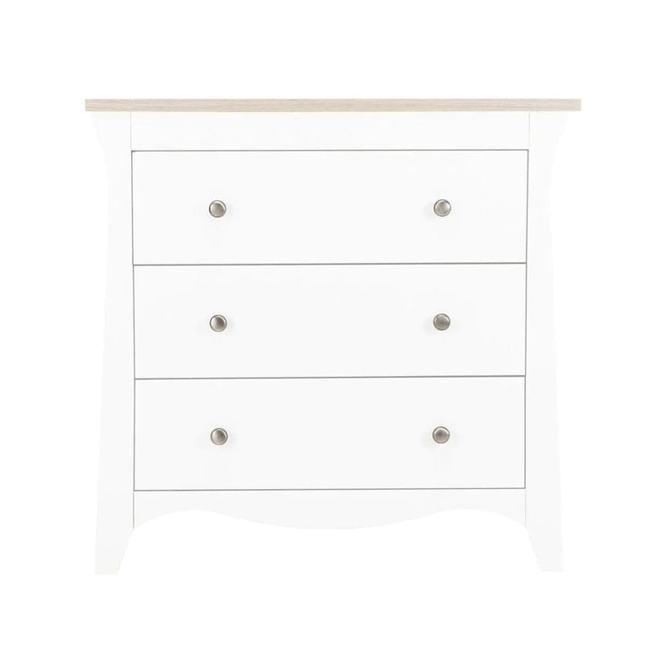 Cuddleco Nursery Furniture Cuddleco Clara 3 Drawer Dresser - White Ash