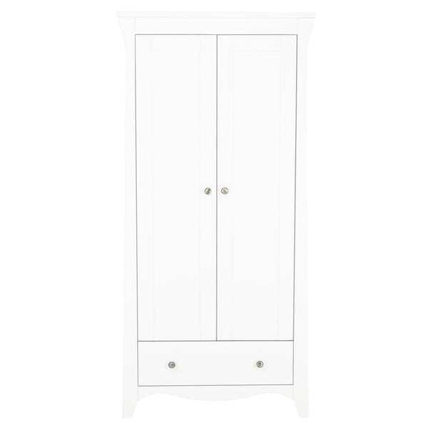 Cuddleco Wardrobes CuddleCo Clara 2 Door Double Wardrobe - White