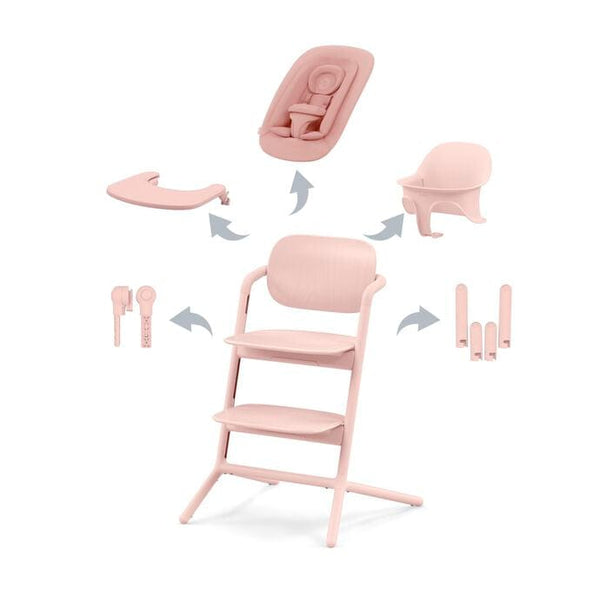 Cybex Highchairs Cybex LEMO 4 in 1 Highchair Set - Pearl Pink