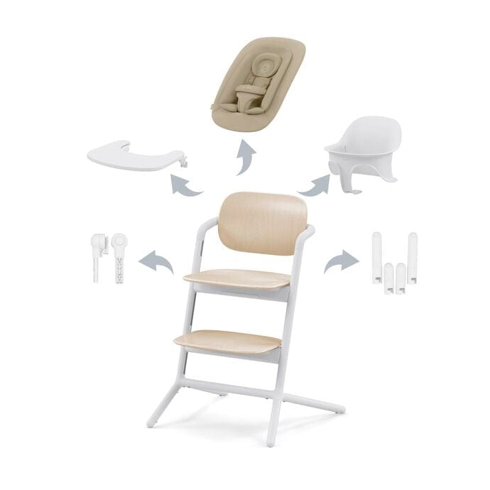 Cybex Highchairs Cybex LEMO 4 in 1 Highchair Set - Sand White