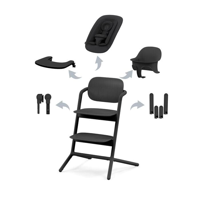 Cybex Highchairs Cybex LEMO 4 in 1 Highchair Set - Stunning Black