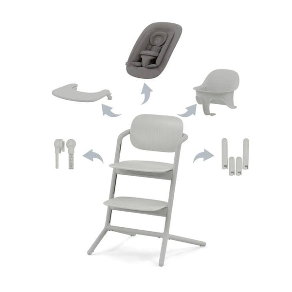 Cybex Highchairs Cybex LEMO 4 in 1 Highchair Set - Suede Grey