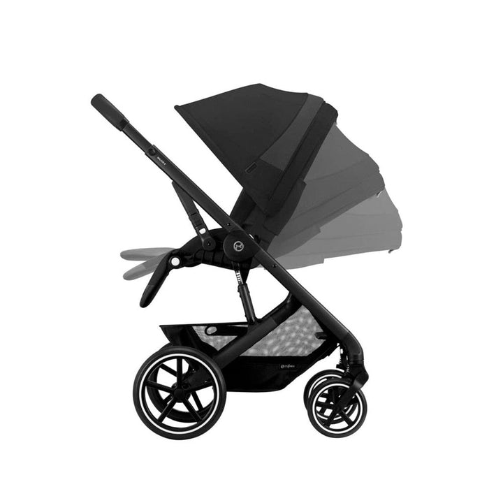 Cybex Prams & Pushchairs Cybex Balios S Lux Black Frame and Carrycot - Moon Black