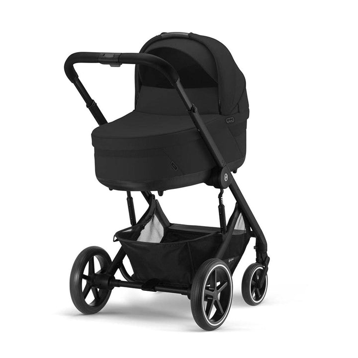 Cybex Prams & Pushchairs Cybex Balios S Lux Black Frame and Carrycot - Moon Black