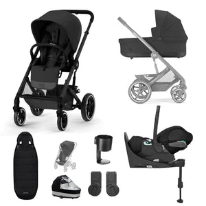 Cybex Prams & Pushchairs Cybex Balios S Lux Luxury Cloud Z2 Bundle - Moon Black