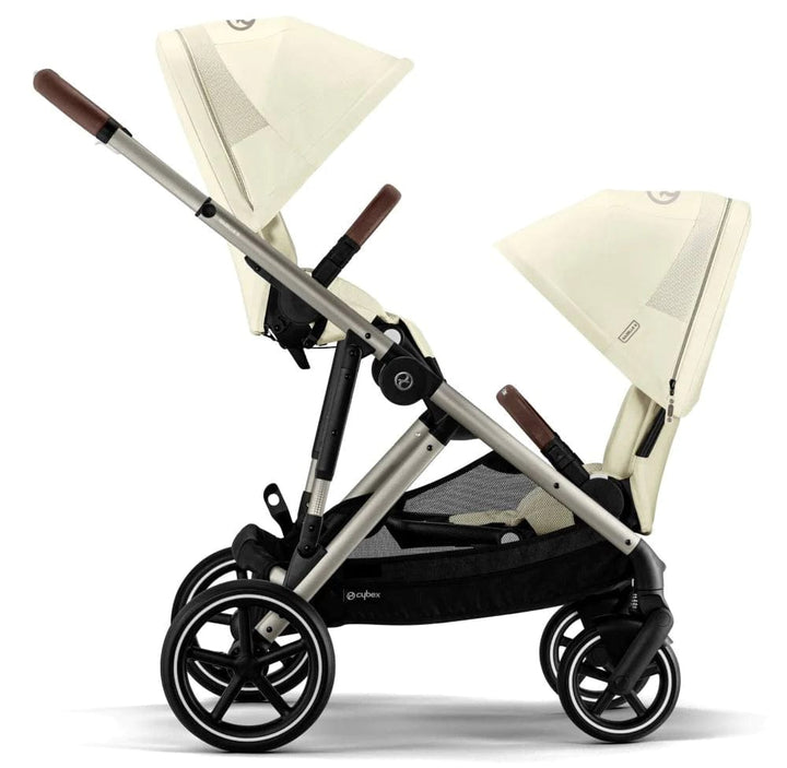 Cybex Prams & Pushchairs Cybex Gazelle S Double Tandem Pushchair - Taupe / Seashell Beige