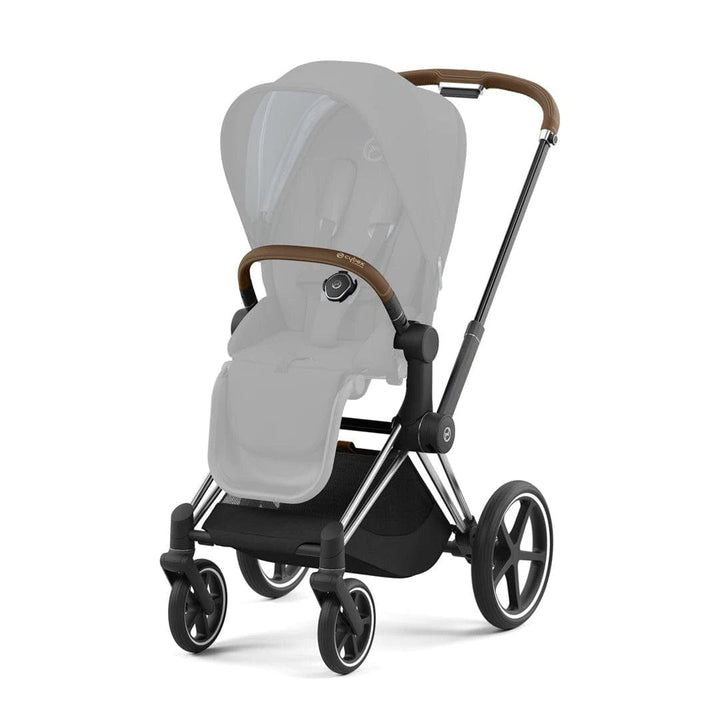 Cybex Pushchair Accessories Cybex Priam Frame 2022 - Chrome with Brown Details