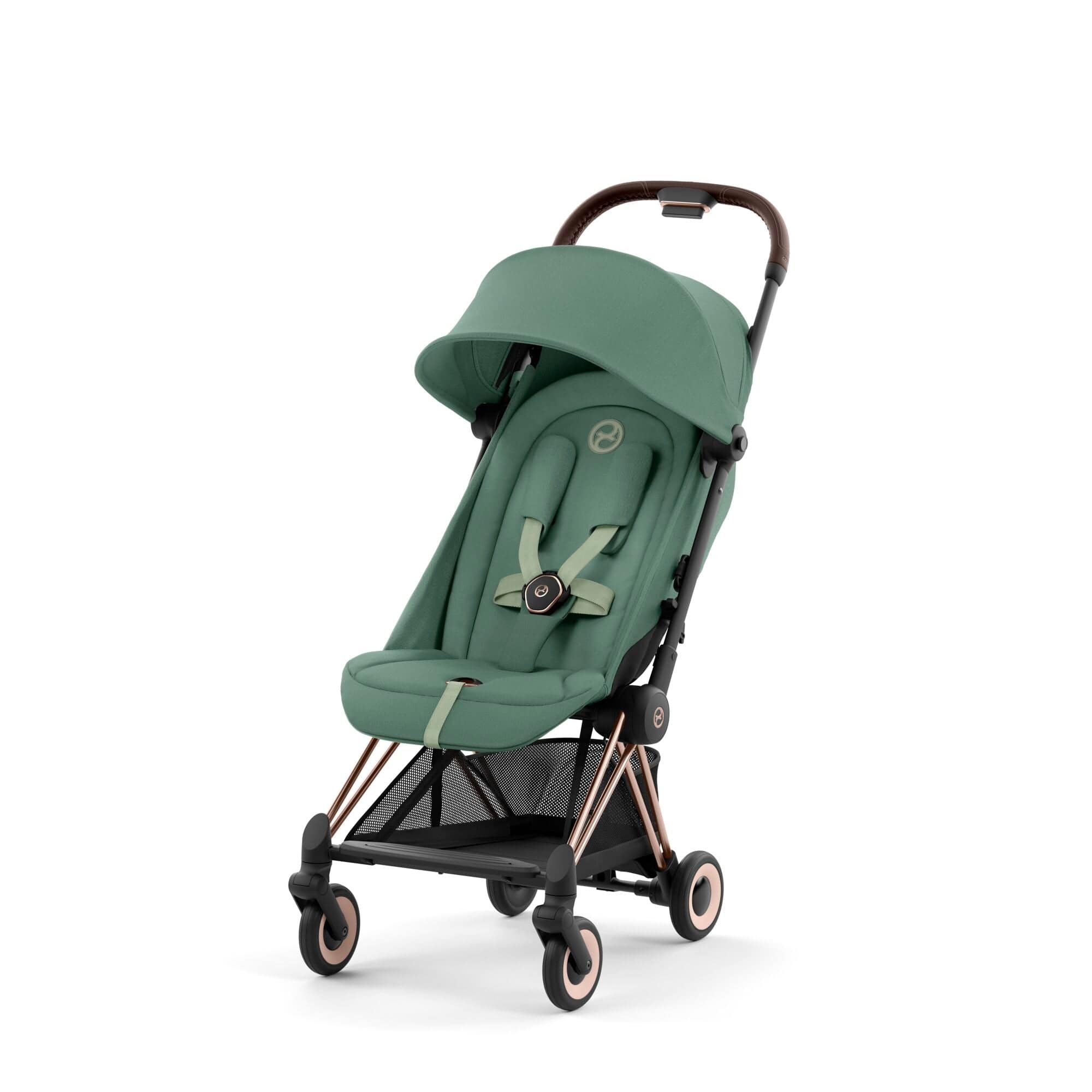 Cybex COYA Stroller Rose Gold Leaf Green UK Baby Centre