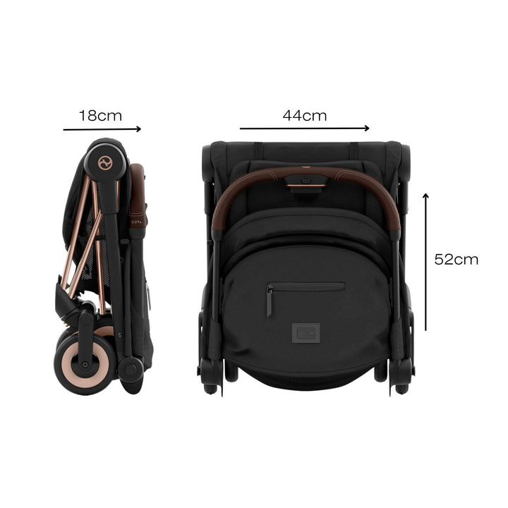 Cybex Pushchairs Cybex COYA Stroller - Rose Gold/Sepia Black