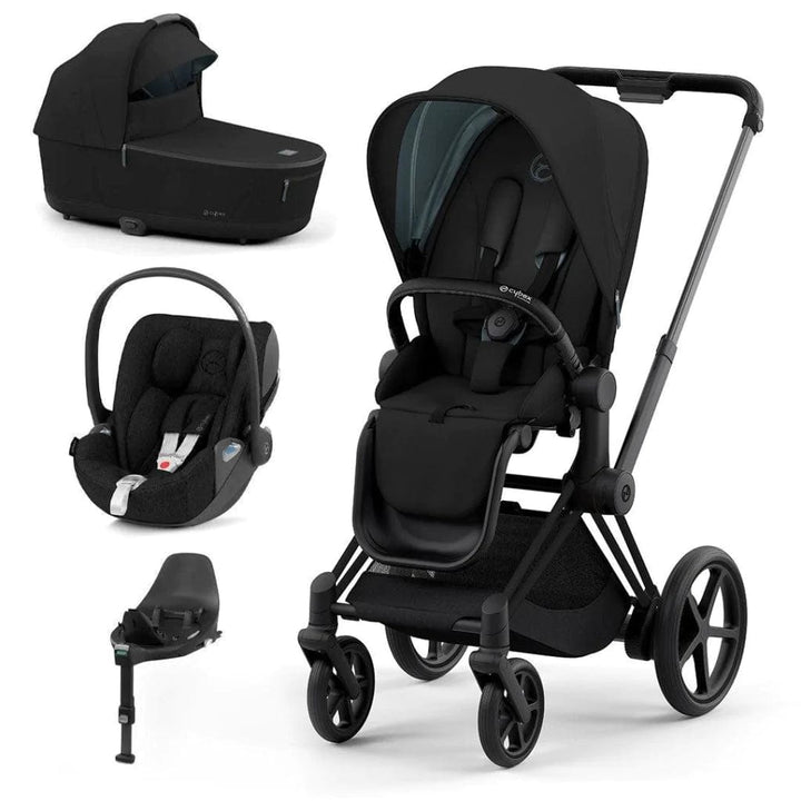 Cybex Travel Systems Cybex ePriam 2022 Travel System - Matt Black / Deep Black