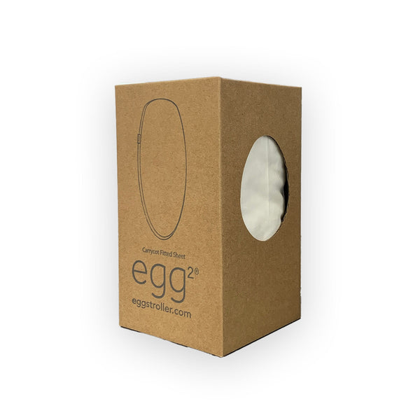 Egg Bedding Egg 2 Fitted Sheets - 2 Pack (Cream/Grey)