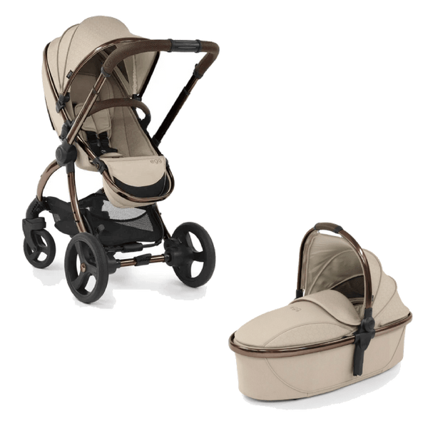 Egg Prams & Pushchairs Egg 2 Stroller , Carrycot & Liner (Cream) - Feather Geo