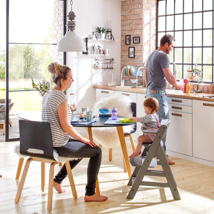 Hauck highchairs Hauck Alpha+ Wooden Highchair - Grey