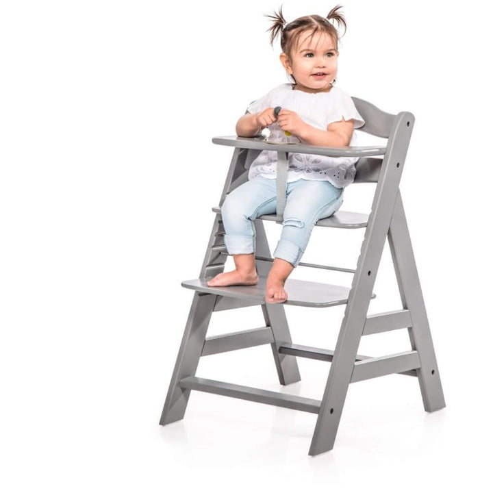 Hauck highchairs Hauck Alpha+ Wooden Highchair - Grey