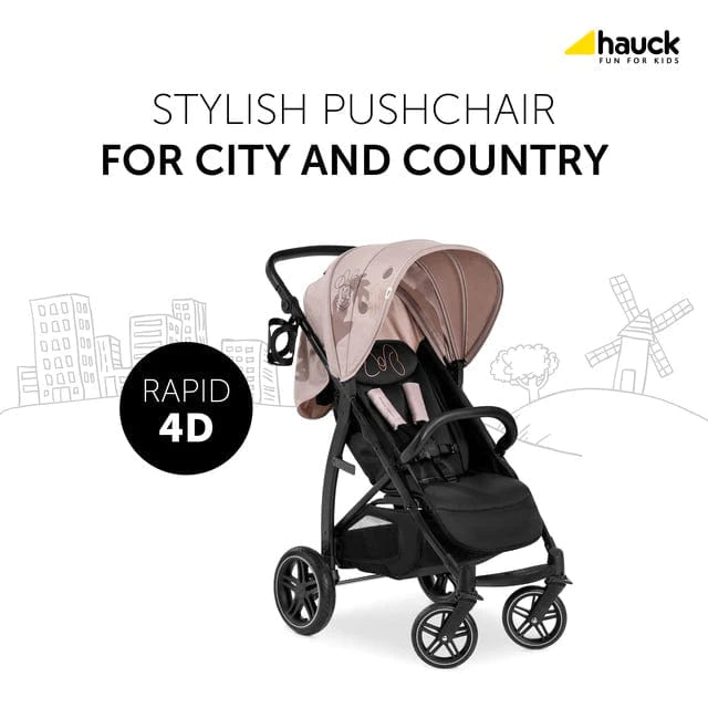 Hauck Pushchairs Hauck Rapid 4D Pushchair - Minnie Mouse Rose