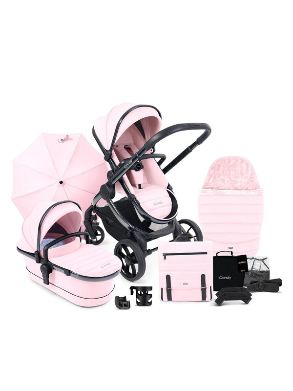 iCandy double pushchairs iCandy Peach 7 Complete Bundle - Blush