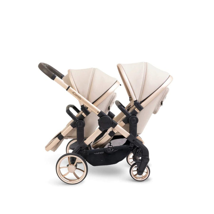 iCandy double pushchairs iCandy Peach 7 Double Pushchair - Biscotti