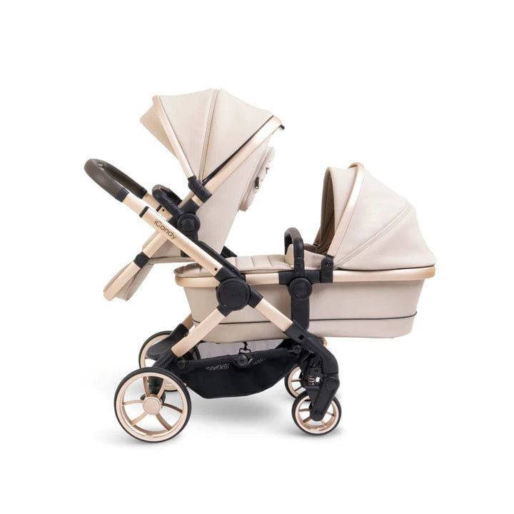 iCandy double pushchairs iCandy Peach 7 Double Pushchair - Biscotti