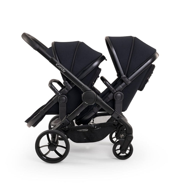 iCandy double pushchairs iCandy Peach 7 Double Pushchair - Jet / Black Edition