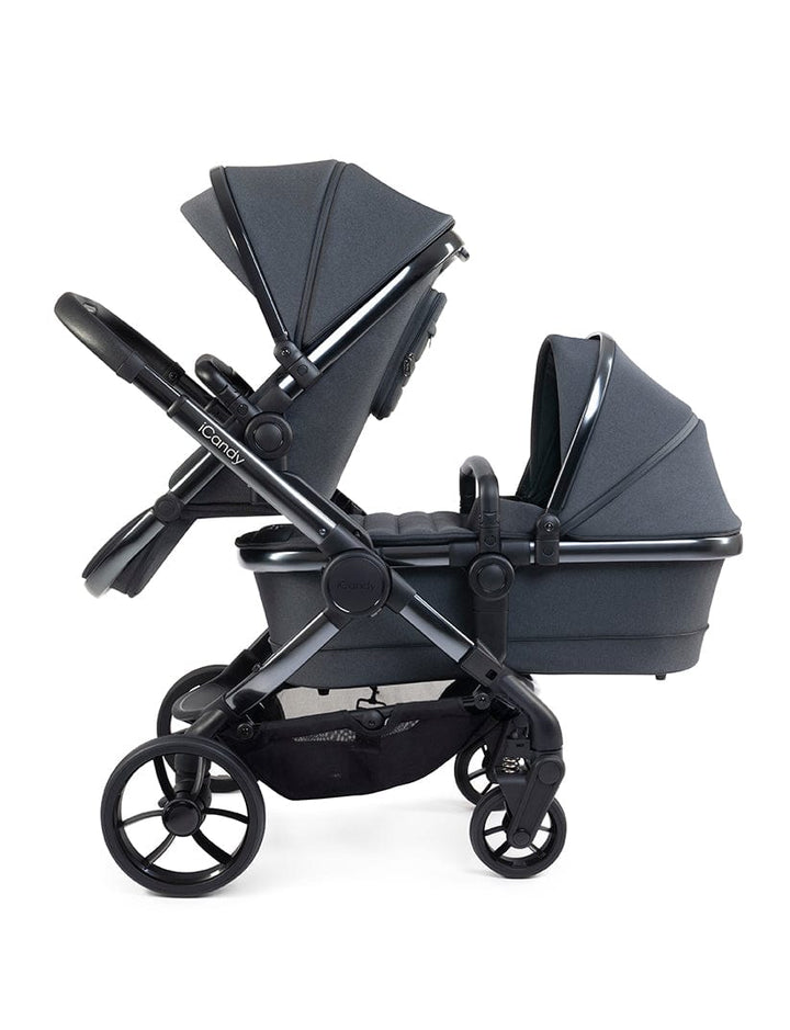 iCandy double pushchairs iCandy Peach 7 Double Pushchair - Phantom / Dark Grey