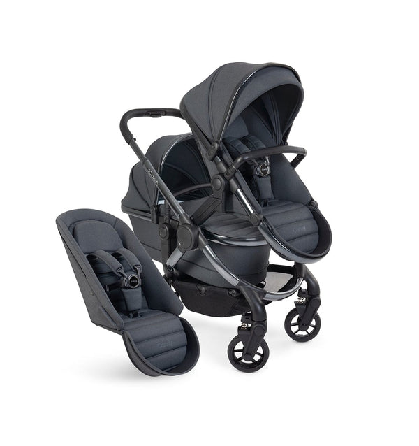 iCandy double pushchairs iCandy Peach 7 Double Pushchair - Phantom / Dark Grey