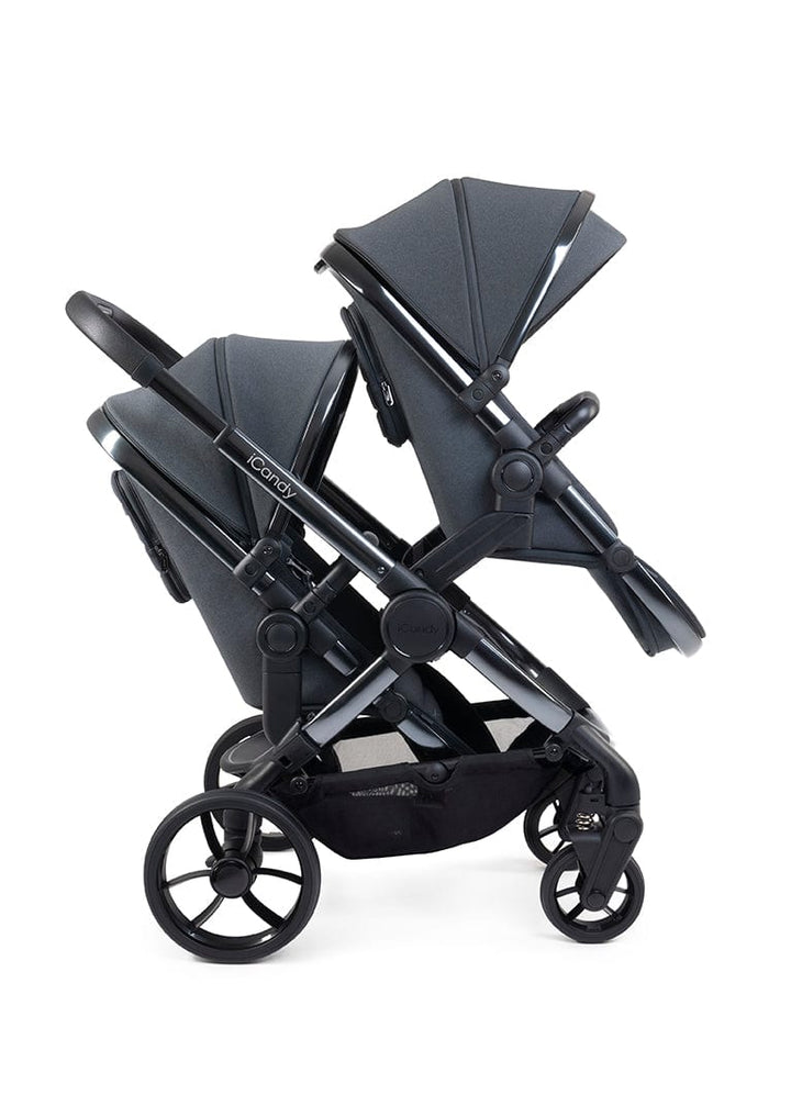 iCandy double pushchairs iCandy Peach 7 Double Pushchair - Phantom / Dark Grey