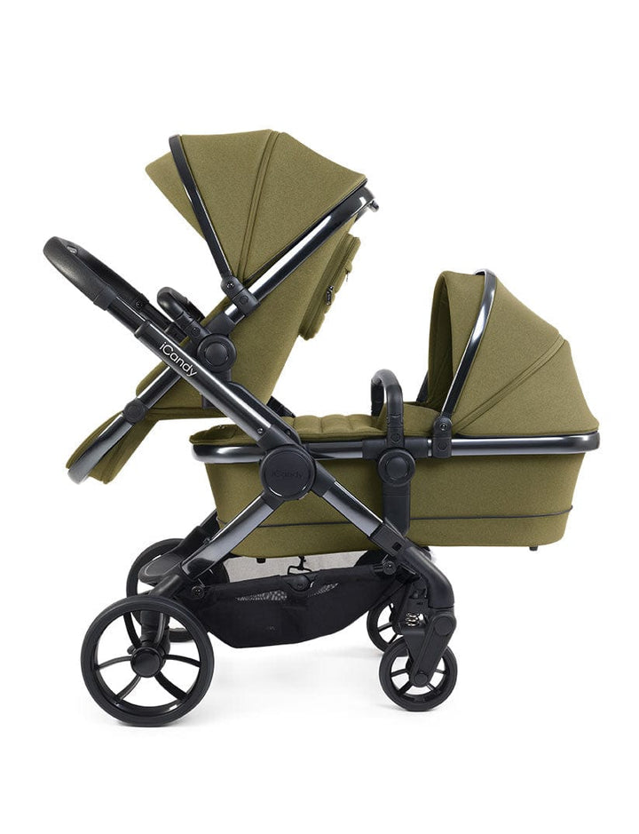 iCandy double pushchairs iCandy Peach 7 Double Pushchair - Phantom / Olive