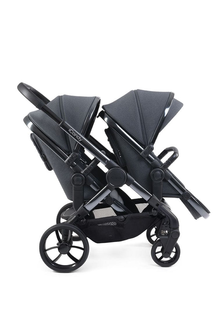 iCandy double pushchairs iCandy Peach 7 Twin Pushchair - Phantom / Truffle