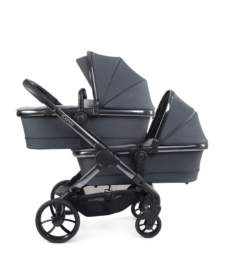 iCandy double pushchairs iCandy Peach 7 Twin Pushchair - Phantom / Truffle