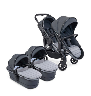 iCandy double pushchairs iCandy Peach 7 Twin Pushchair - Phantom / Truffle