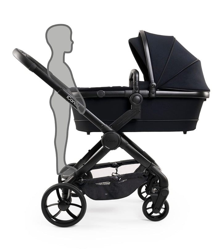 iCandy Prams & Pushchairs Peach 7 Pushchair and Carrycot - Jet / Black Edition