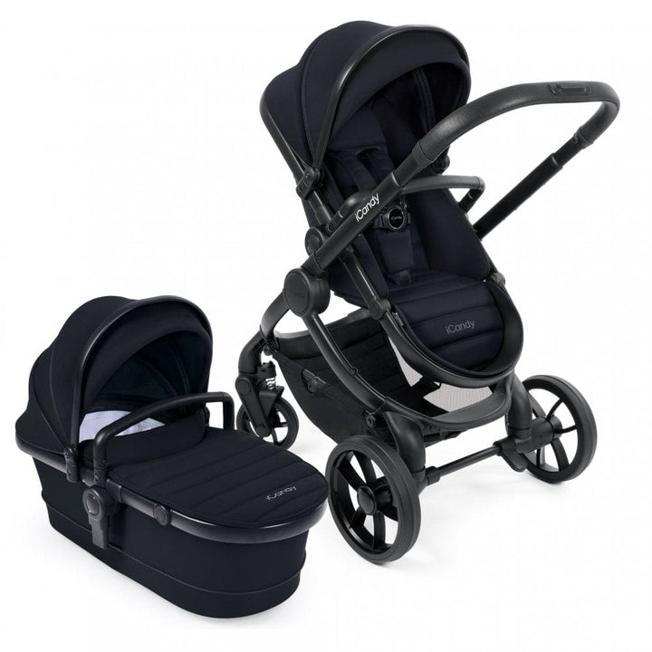 iCandy Travel Systems iCandy Peach 7 Maxi Cosi Cabriofix i-Size Travel System Bundle - Jet / Black Edition