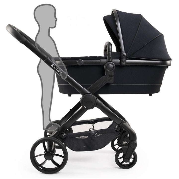 iCandy Travel Systems iCandy Peach 7 Maxi Cosi Cabriofix i-Size Travel System Bundle - Jet / Black Edition