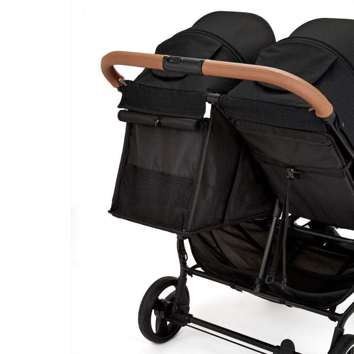 Ickle Bubba double pushchairs Ickle Bubba Venus Double Stroller - Black / Black / Tan