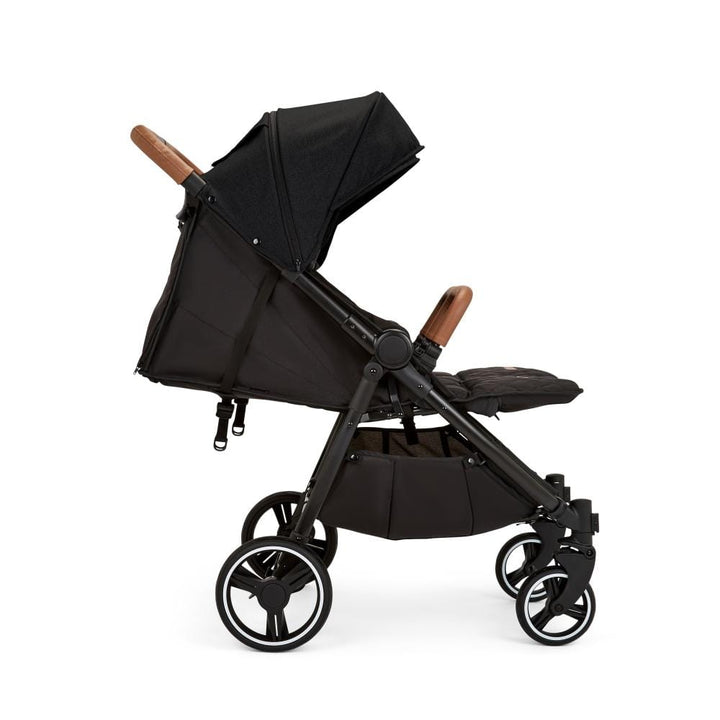 Ickle Bubba double pushchairs Ickle Bubba Venus Double Stroller - Black / Black / Tan