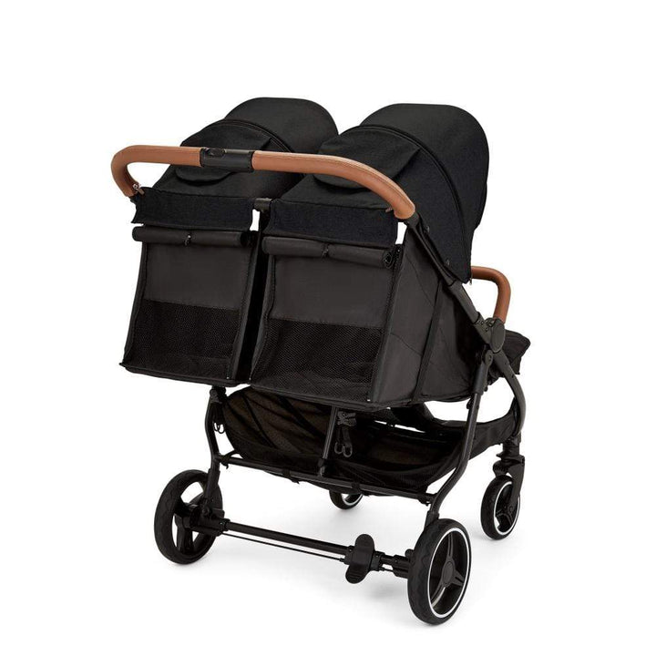 Ickle Bubba double pushchairs Ickle Bubba Venus Double Stroller - Black / Black / Tan