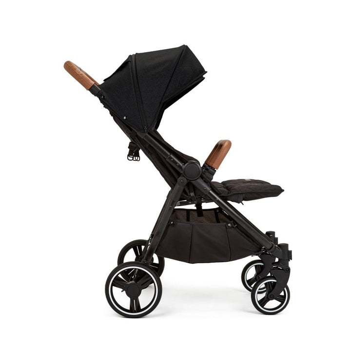 Ickle Bubba double pushchairs Ickle Bubba Venus Double Stroller - Black / Black / Tan