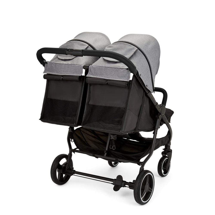 Ickle Bubba double pushchairs Ickle Bubba Venus Double Stroller Black / Space Grey / Black