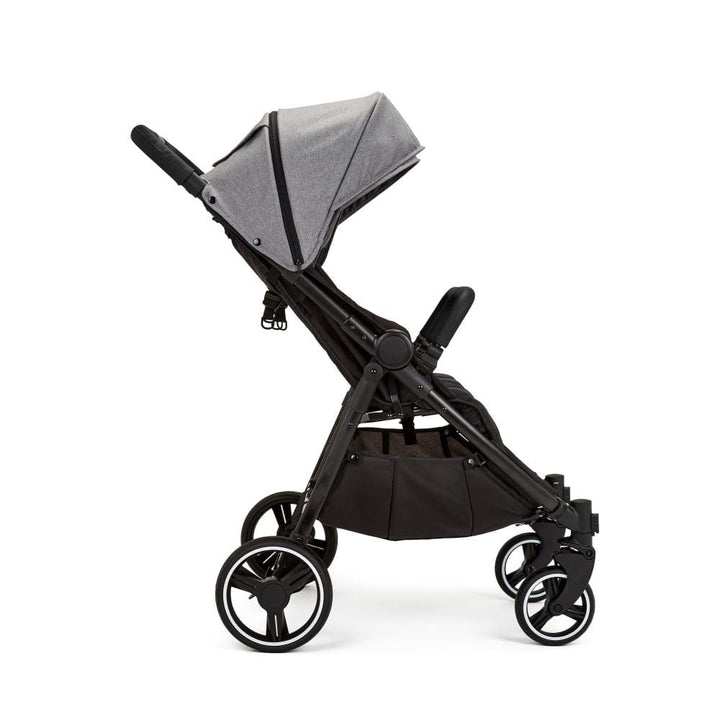 Ickle Bubba double pushchairs Ickle Bubba Venus Double Stroller Black / Space Grey / Black