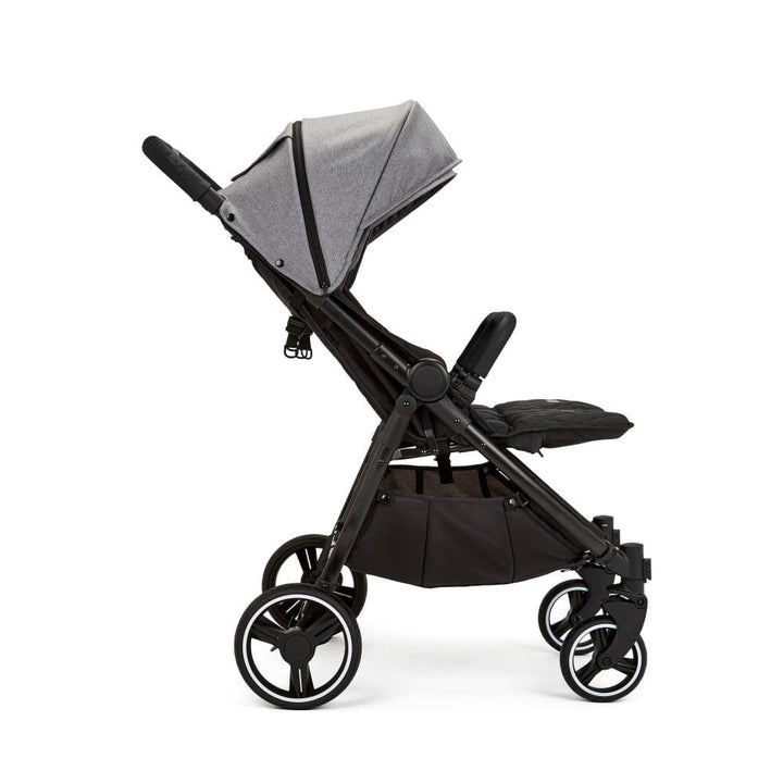 Ickle Bubba double pushchairs Ickle Bubba Venus Max Double Stroller Black / Space Grey / Black