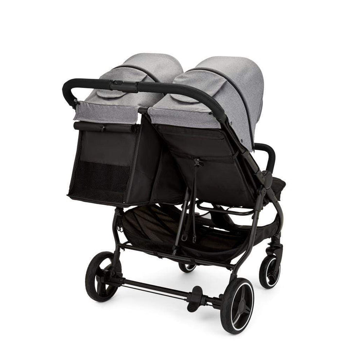 Ickle Bubba double pushchairs Ickle Bubba Venus Prime Double Stroller - Black / Space Grey / Black