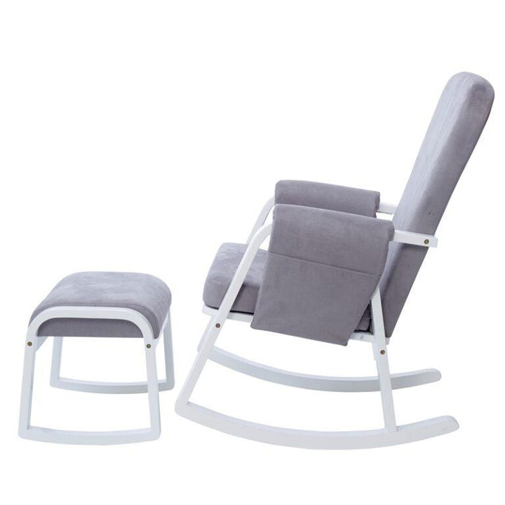 Ickle Bubba Nursing Chairs Ickle Bubba Dursley Rocking Chair and Stool - Pearl Grey