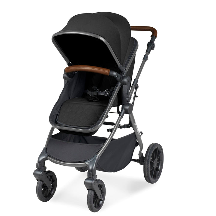 Ickle Bubba Prams & Pushchairs Ickle Bubba Cosmo 2 in 1 Plus Pushchair - Gunmetal / Black / Tan