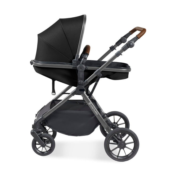 Ickle Bubba Prams & Pushchairs Ickle Bubba Cosmo 2 in 1 Plus Pushchair - Gunmetal / Black / Tan