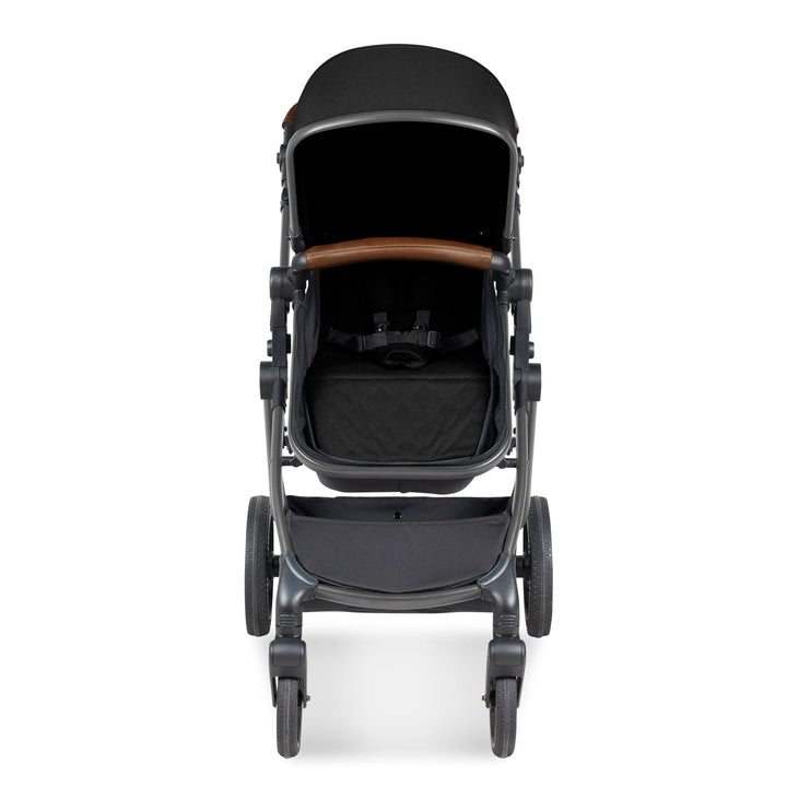 Ickle Bubba Prams & Pushchairs Ickle Bubba Cosmo 2 in 1 Plus Pushchair - Gunmetal / Black / Tan